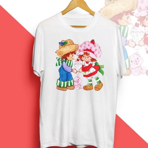 Camiseta Moranguinho e Limãozinho Milk Shake