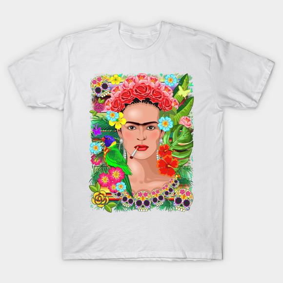 Camiseta F.r.i.d.a K.a.h.l.o Multicolor