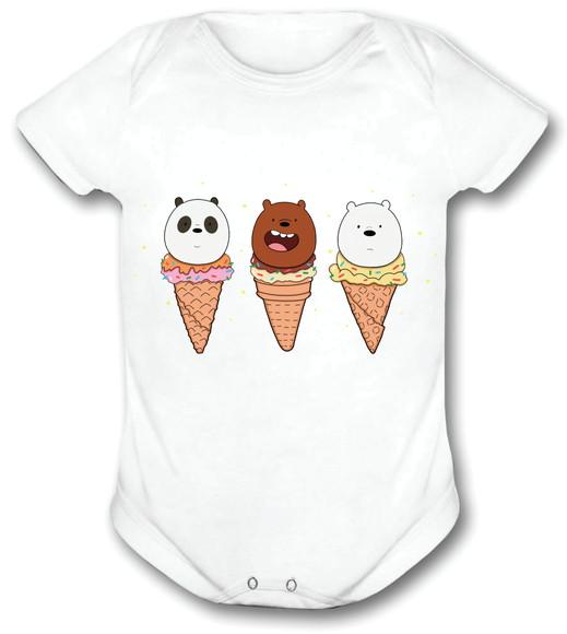 Body Para Bebê - Urso Sem Curso We Bare Bears