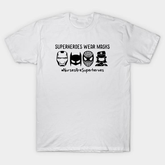 Camiseta Camiseta Superheroes Wear Masks Nurses