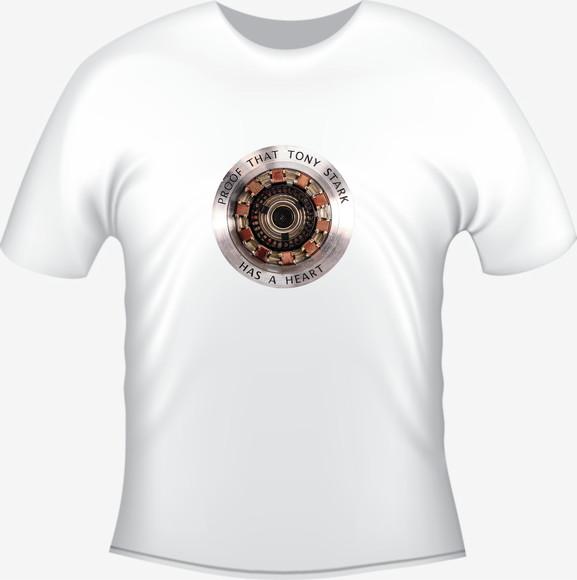 Camiseta Prova Coração Tony Stark Iron Man