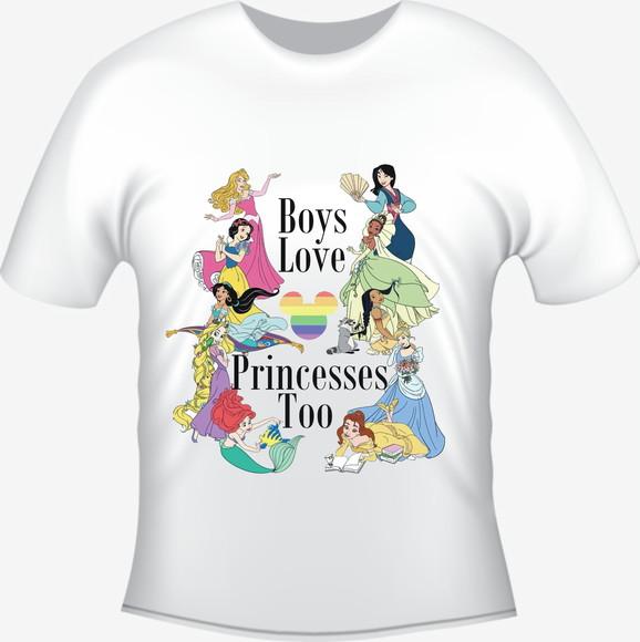 Camiseta Boys Gostam De Princesas Também
