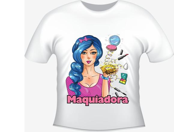 Camiseta Profissão Maquiadora - Maquiagem