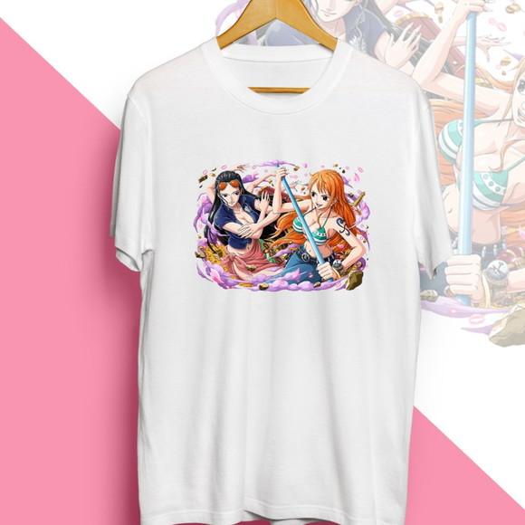 Camiseta Nico Robin e Nami One Piece