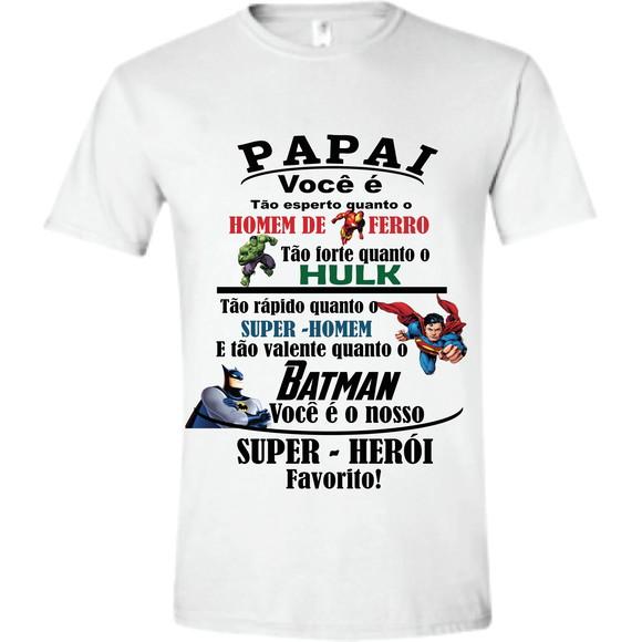 Camiseta Super Papai - Heróis