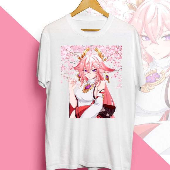 Camiseta Yae Miko Sakuras Genshin Impact