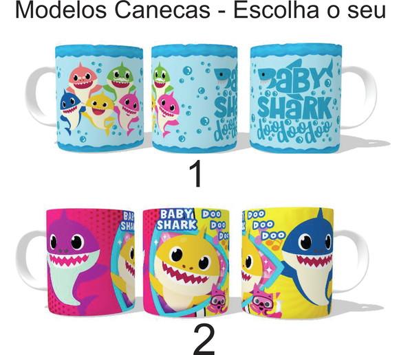 Caneca B.A.B.Y. S.H.A.R.K. Escolha seu Modelo