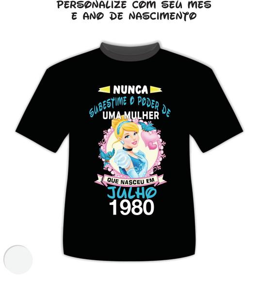 Camiseta Personalizada Cinderella Nunca Subestime