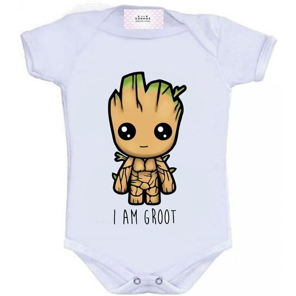 Body para Bebê Baby Groot