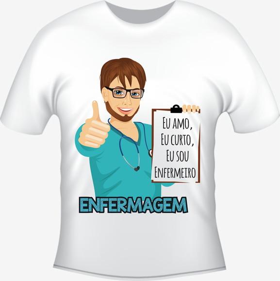 Camiseta Profissão Curso Enfermagem - Enfermeiro