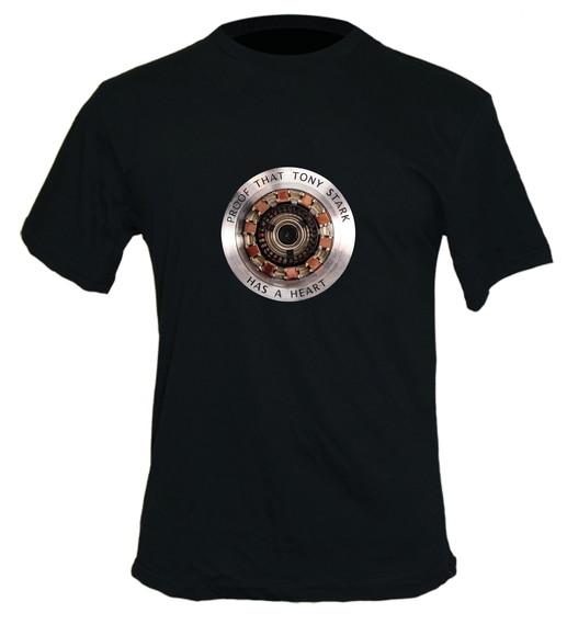 Camiseta Tony Stark Heart - Homem De Ferro Iron Man