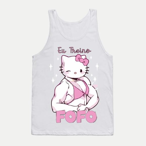Camiseta Regata Eu Treino Fofo
