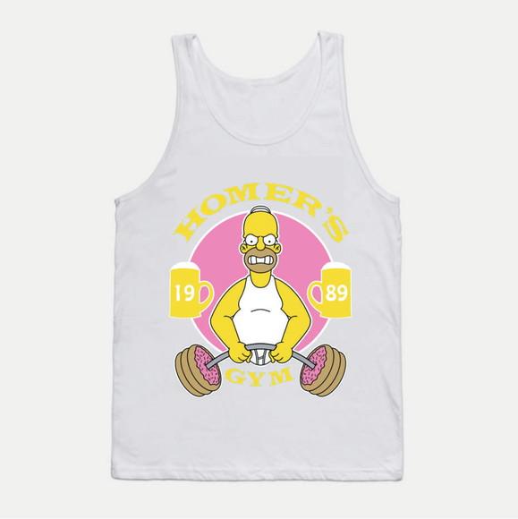Camiseta Regata Homer Gym