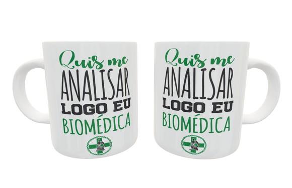 Caneca Profissão Biomédica ou Biomédico - Personalizável