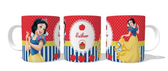 Caneca Branca de Neve - Personalizada com seu nome