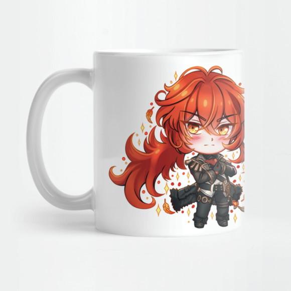 Caneca Diluc Chibi Genshin Impact