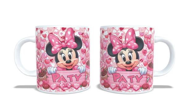 Caneca Minnie Personalize com Seu Nome