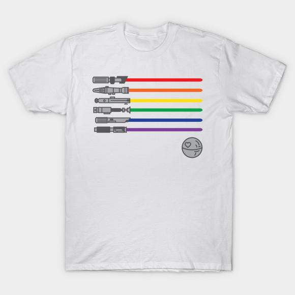 Camiseta Rainbow Saber Star Wars