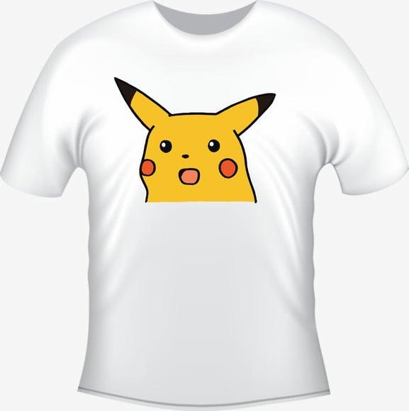 Camiseta P.i.k.a.c.h.u Surpreso Meme