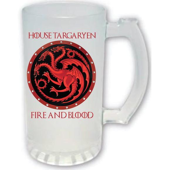 Caneca Chopp Zero Grau Starks - Game Of Thrones 475 Ml