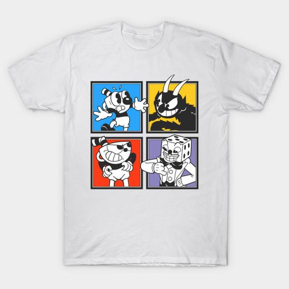 Camiseta Cup Head Characters