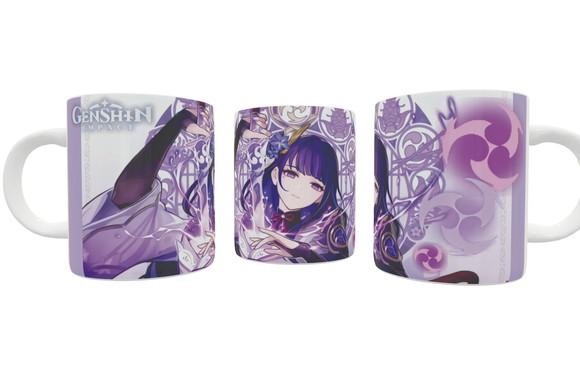 Caneca Genshin Impact - Raiden Shogun Baal