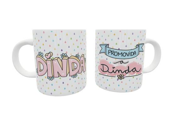 Caneca Promovido a Dindo ou Dinda