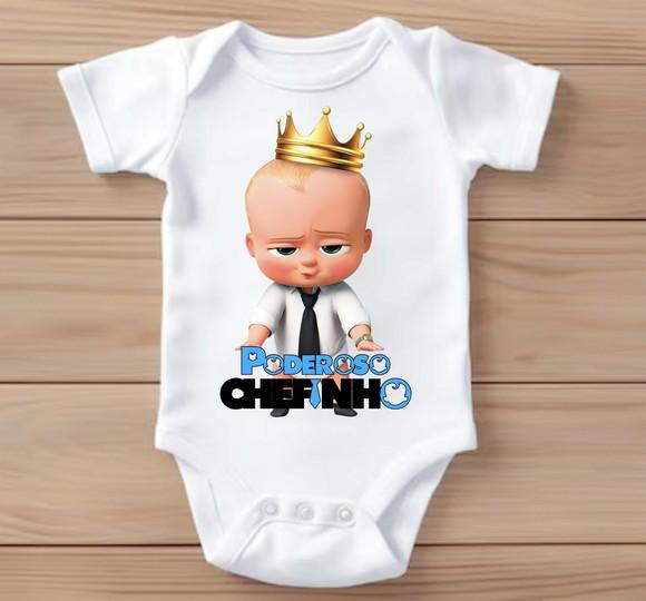 Body para Bebê Poderoso Chefinho King Boss