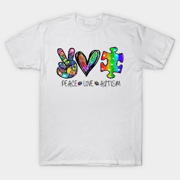 Camiseta Autismo Peace Love And Autism