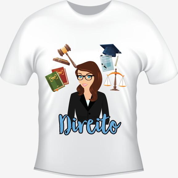 Camiseta Profissão Curso Direito advocacia Advogada