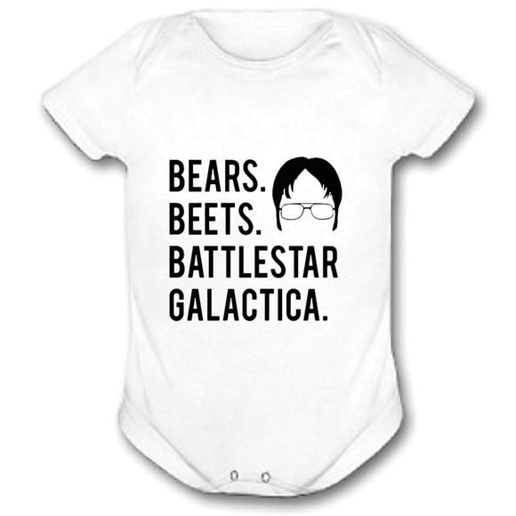 Body Para Bebê Bears Beets Battlestar Galactica The Office