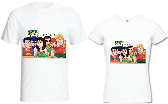 Camiseta Super Friends - Heróis DC kit com 02