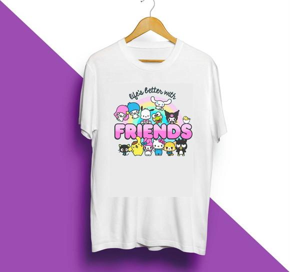 Camiseta Life's Better With Friends Hk e Friends