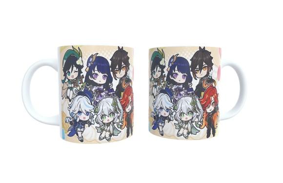 Caneca Arcontes Genshin Impact 6 Kawaii Mode