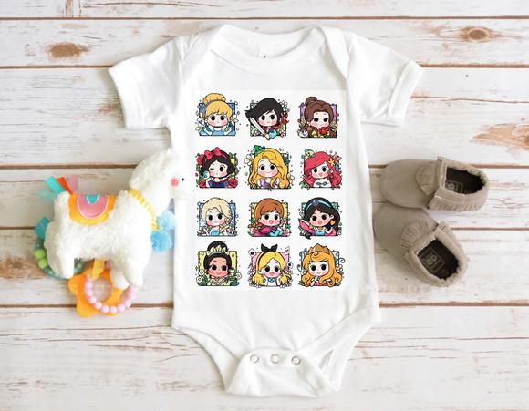 Body para Bebe Princesas Baby