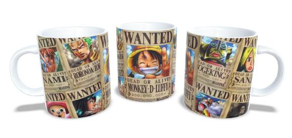 Caneca One Piece One Piece Wanted Procurados