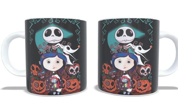 Caneca Coraline e Jack Skellington