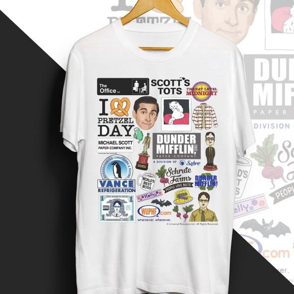 Camiseta The Office Icons