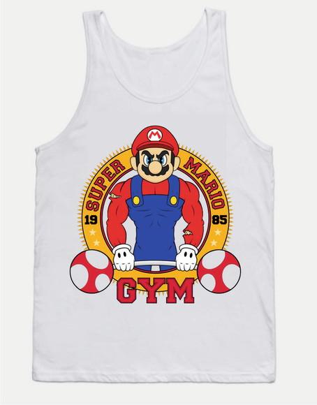 Camiseta Regata Mario Gym Academia Treino