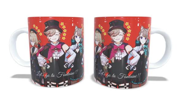 Caneca Genshin Impact Brothers Lyney Lynette Freminet