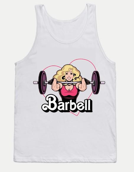 Camiseta Regata Barbell Barbie