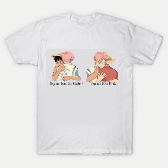 Camiseta Seja Um Bom Pirata Seja Um Bom Marinheiro Luffy Kob