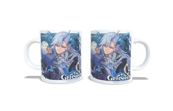Caneca Genshin Impact Neuvillette Cute Otter