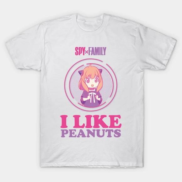 Camiseta SPY X FAMILY: ANYA I LIKE PEANUTS