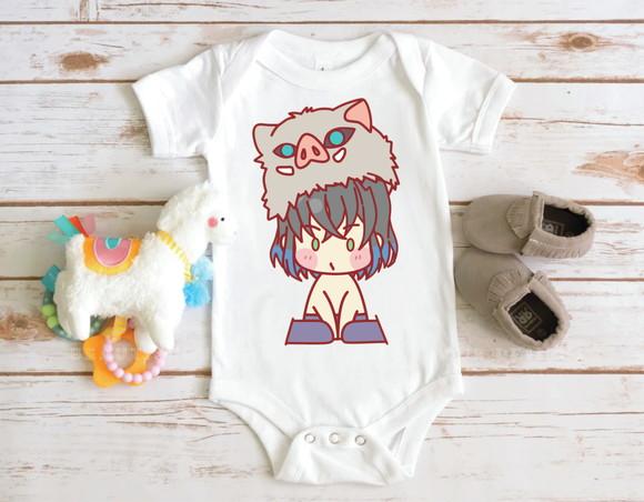 Body para Bebê - Inosuke Chibi Demon Slayer