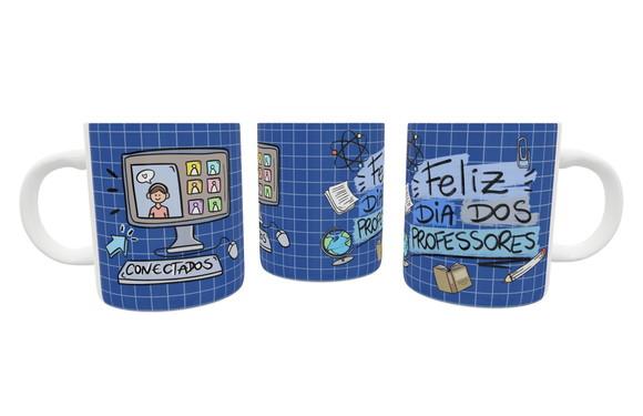 Caneca Feliz Dia dos Professores - Conectados
