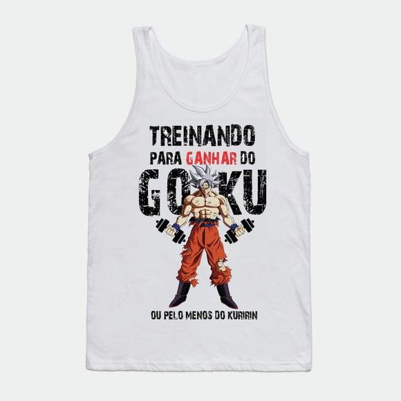 Camiseta Regata Treinando para Ganhar do Goku