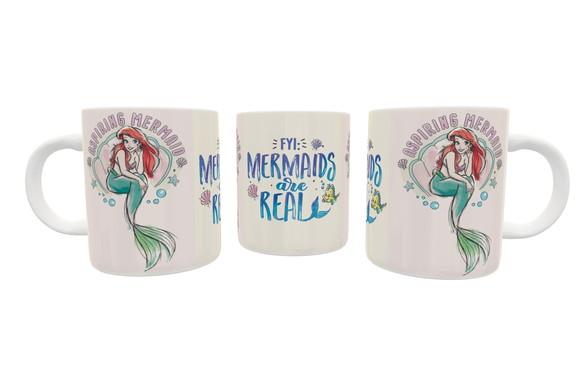 Caneca Ariel - Mermaids are Real Pequena Sereia