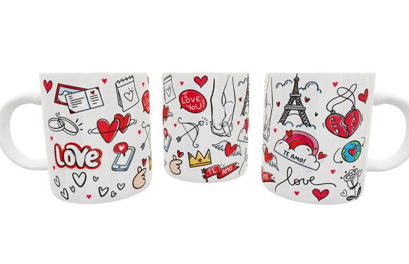 Caneca Namorados Casal Love