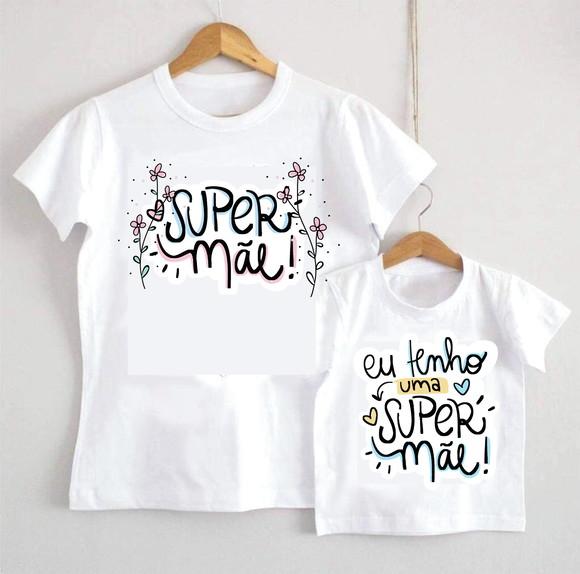 Camiseta Eu Tenho uma Super Mãe Kit C/02